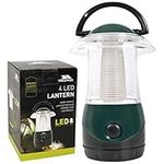 Trespass Embers, Dark Green, 4 Led Lantern with Carrying Handle 15cm x 10cm, Green