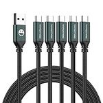 USB Type-C Cable 5pack 6ft Fast Cha