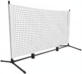 Jeimor 5FT Portable Pickleball Net, Tool-Free Setup with Carry Bag, White