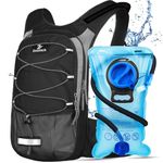 Zounich Hydration Backpack, Breathable Running Backpack with 3L Water Bladder, Large Capacity Hiking Rucksack Outdoors Hydration Bag Pack Perfect for Cycling Camping Fitness Climbing Fits Men & Women