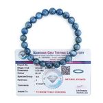 REMEDYWALA Charged Energized Certified Kyanite Bracelet 8mm For Reiki, Balance Chakra, Positive Energy, Healing | Kyanite Stone Bracelet for Men and Women