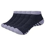 OUYJIA 5 Pairs Mens Fuzzy Fluffy Slipper Socks Cozy Non Slip Ankle Winter Thermal Warm Floor Home Hospital Socks for Men 9-12