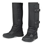 CAMOMAX Snake Gaiters Snake Chaps,Snake Bite Kit for Humans,Durable Snake Leggings for Men & Women,Snake Guards with Adjustable Size (Black-03)