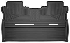 Husky Liners Weatherbeater Floor Mats | Fits 2017-2024 Honda Ridgeline | 2nd Row, 1-pc Black - 19431