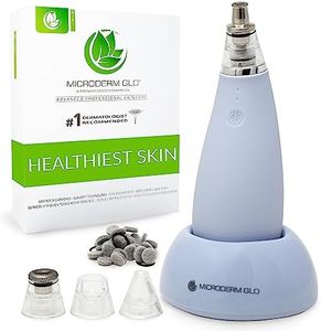 Microderm GLO MINI Diamond Microdermabrasion and Suction Tool - Best Blackhead Remover Pore Vacuum - #1 Advanced Facial Treatment Machine - Anti Aging Wrinkle Care For Collagen Production & Acne Scars