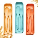 REETIK FASHION HUB (Set of 1-Spoon/Fork/Knife) Travel Cutlery with Case, Camping Cutlery Set, Portable Utensils, for Lunch Box, School, Picnic, Travel, Camping or Daily Use. (Multicolor)