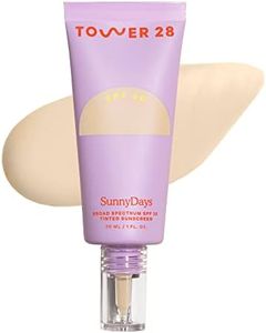 Tower 28 Beauty SunnyDays SPF 30 Tinted Mineral Sunscreen For Sensitive Skin - 2-in-1 Facial Broad Spectrum UVA/UVB Protection + Foundation - Shade 10 LARCHMONT - Light with Yellow Undertones, 1 Fl Oz