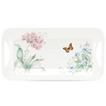 Lenox Butterfly Meadow Melamine Hors D'Oeuvre Tray, White