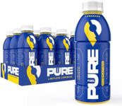 Pure Fuel Hydration Drinks Limitless Lemonade - Plant-Based Healthy Electrolyte Drinks with B-Vitamins - No Added Sugar - 12 Pack x 16.9 fl oz Bottles