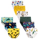 JackLoveBriefs Boys' Briefs Dinosaur Truck toddler underwear boys(Pack of 9,2-3 years, MULTICOLOR,Size:100)