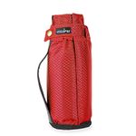 Insular Frosty Wine Beer Bottle Insulator Sleeve with built-in Gel Packs for Home Travel Picnic Bar Restaurant | Keeps Beverage Cold 4 Hours (Crimson Red)