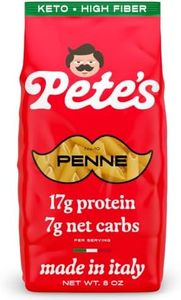 Low Carb, Protein Pasta | Penne with 17g Protein, 7g Carbs | Healthy, Keto Pasta Made in Italy | 1-Pack, 8oz - Pete’s Pasta