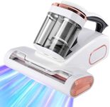 Bed Vacuum Cleaner, Mattress Vacuum Cleaner Portable 15KPa UV with High Heating Tech & Roller Brush Vacuums Upgrade Double Dust Cup Widened Suction Port Handheld Vacuums for Bed Carpet Fabric Sofa