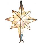 Kurt Adler UL0214/C 10-Light Capiz Star of Bethlehem Clear Treetop