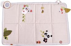 Tiny Love Super Mat, Foldable Baby Play Mat, 0+ Months, Extra Large (150 x 100cm), 6 Activities, Tummy Time Mirror, Wooden Rattle, Crinkly Toy, 12 Milestone Cards, Boho Chic