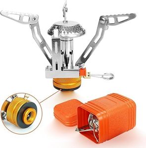 ELEUTH Estufa de Gas para Camping Pequeña Plegable,Mini Estufa de Camping Portátil Ultraligera y Duradera Hornillo de Acampada para Camping,Senderismo,Montañismo