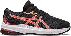 ASICS Unisex Kids Gt-1000 11 Gs Sneaker, Black Papaya, 4 UK