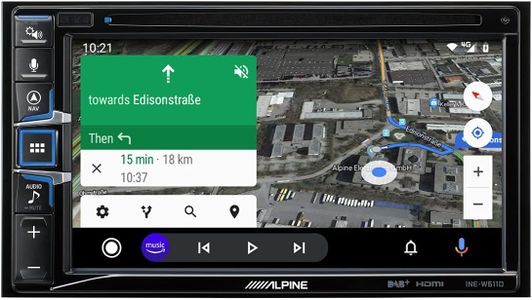 Alpine INE-W611D Car Radio – Black Multimedia Navigation System