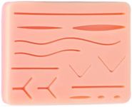 Spectabilis Suture Practice Pad Realistic Three-Layer Silicone Skin Kit with 14 Pre-Cut Wounds, Best Gift for Medical Students Training