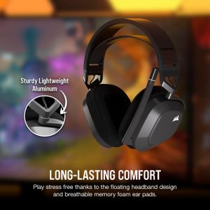 Corsair HS80 MAX Wireless Gaming Headset – Steel Grey