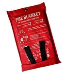 Victosoaring Emergency Survival Fiberglass Fire Blanket Shelter Safety Cover Ideal for The Kitchen, Fireplace, Grill, car, Camping White(39x39 in)