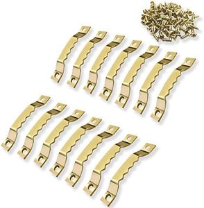 ✮MARQUE FRANCAISE✮-CZ Store®-Cintre photo|Lot de 100+200 vis inclus|✮✮GARANTIE A VIE✮✮-Photo crochet en metal dorée solide et durable-crochet pour cadre/photo/toile/peinture/horloge/diplôme.