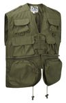 Army and Outdoors Multi-Pocket Vest Waistcoat Gilet (XL, Olive)