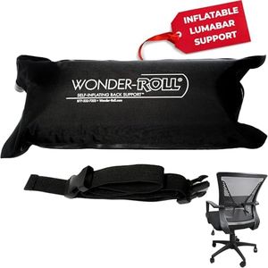 Wonder-Roll Self Inflating Travel Lumbar Pillow | Self Inflating Pillow Helps to Relax The Back. Use as an Inflatable Back Pillow, Inflatable Lumbar Pillow, and Inflatable Back Support