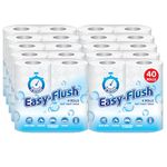 Easy Flush Soft Toilet Roll | Septic Tanks, Camping, Motorhome, caravans, Portable Toilets | 2ply | No Blocked drains | Quick Dissolve (40)