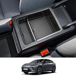 CDEFG Compatible with MG4 MG 4 EV Electric 2022-2024, UK MG4 Centre Console Armrest Storage Box Armrest Organiser Glove Box Storage Car Tray MG4 Electric 2024 Accessories(Black)