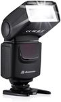 Powerextra DF-400 Flash Speedlite with M/S1/S2 Mode, Camera Flash for Canon Nikon Pentax Samsung Fujifilm Olympus Panasonic Sigma Minolta Leica Ricoh DSLR Digital Cameras with Single-Contact Hot Shoe