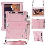 Case for Pritom Tronpad M10 10 Inch Tablet/VUCATIMES N10 10-Inch, Soft Kid Friendly Light Weight Build in Kickstand, Pink