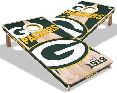 YouTheFan NFL Green Bay Packers 2’ x 4’ Professional Wood Cornhole Game