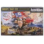 Hasbro Avalon Hill Axis & Allies Europe 1940 Second Edition WWII Strategy Board Game, with Extra Large Gameboard, Ages 12 and Up, 2-6 Players, F3153