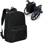 Fenrici Adaptive Backpack for Girls, Boys for All Abilities and Ages; Wheelchair Backpack with Adaptive Design; Perfect for Travel, School, and Everyday Adventure, Black