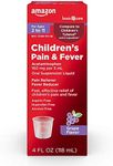 Amazon Basic Care Children's Acetaminophen 160 mg per 5 mL Oral Suspension, Grape Flavor, Pain Reliever and Fever Reducer for Headache, Sore Throat and Toothache, 4 fl oz (Pack of 1)