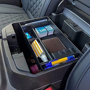 TOPINSTALL Center Console Organizer Tray Compatible with 2019-2022 Chevy Silverado/GMC Sierra 1500 and Silverado/Sierra 2500HD/3500 HD 2020-2023 Accessory (Full Console w/Bucket Seats ONLY)