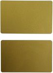 Pack of 100 Premium Graphic Quality Gold PVC Cards CR80 30 Mil Standard Credit Card Size by My ID City