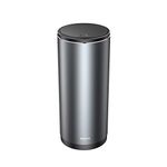 Baseus Premium Car Dust Bin with Lid Vehicle Mounted Ash Tray Trash Can for Car Office Desktop Study with 30 Mini Garbage Bags, Capacity: 500ml (Dark Grey)