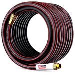 YASQA Heavy Duty Garden Hose 100 ft 5/8 Inch, Contractor's Leak Proof Durable No Kink Easy Coil Flexible Hose Black & Water Hose 100ft