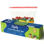 Zipify Ultra Medium Size (9" X 10") - Pack of 24 - Ultimate Fridge Organizer Kit: Zip Lock Bags for Food Storage, Vegetable Bags For Fridge Storage, Vegetable Bags, and Ziplock Covers