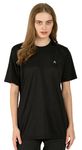 SHAUN Women Dryfit Loose Fit T-Shirt (904Wt1_A-K42_L_Black_Pack Of 1)