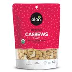 Elan Organic Raw Cashews 185g, Unroasted, Unsalted, Non-GMO, Vegan, Gluten-Free, Kosher, Raw Nuts, Healthy Snack