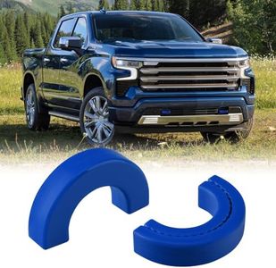 TECHPICCO Tow Hook Covers Fit for Chevy Silverado 1500 2007-2025/GMC Sierra 1500 2007-2018, Customized Car Tow Hooks Compatible with Chevrolet Silverado 1500 Accessories 2007-2025 (Blue)