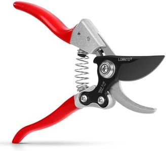 Lownto Pruning Shears for Gardening 5/8" Tree and Branch Garden Clippers - Plant Cutter Scissors with PTFE Resist-rust, Non-stick Coating Steel Blades, Heavy Duty Bypass Hand Pruners