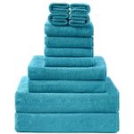 12 Piece Microfibers Towel Set, 2 Oversized Large Bath Towels, 2 Bath Towel, 4 Hand Towels, 4 Washcloths, Ultra Soft Absorbent Bathroom Towel for Home and Hotel Shower Towel Oversized Bath Sheet