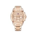 Tommy Hilfiger Analogue Multifunction Quartz Watch for Women with Carnation Gold Coloured Stainless Steel Bracelet - 1782197