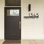 304 Stainless Steel Modern House Number for Outside, Address Number Plaque, Custom Sign,Personalized Sign