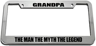 Speedy Pros Grandpa The Man The Myth The Legend License Plate Frame Tag Holder