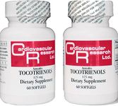 Cardiovascular Research 120 Softgels 125 mg Vitamin E Annatto Tocotrienols Pure DeltaGOLD, 90% Delta and 10% Gamma, 2 Bottles 60 Soft Gels Each (ANNATOC)